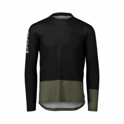 POC MTB Pure LS Jersey -POC Shop 52844 1449 MTBPureLSJersey UraniumBlack EpidoteGreen 1