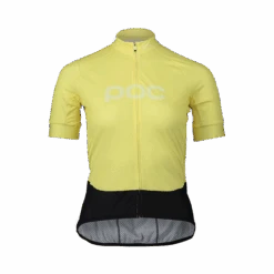 POC W's Essential Road Logo Jersey -POC Shop 53293 Ws EssentialRoadLogojersey 8312 LtSulfurYellowSulfurYellow front